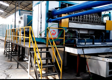 पल्प मोल्डिंग रोटरी अंडा ट्रे / फलों की ट्रे बनाने के लिए 6 परत ड्रायर के साथ उपकरण