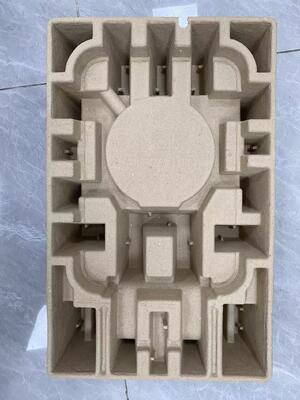 Industrail पैकेज / फ्लावर पॉट के लिए ऑटो रीसिप्रोकेटिंग / टर्नओवर पल्प मोल्डिंग मशीन