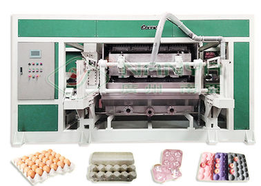 4000 Pcs / H के साथ पूर्ण स्वचालित मोल्डिंग पल्प एग ट्रे मशीन
