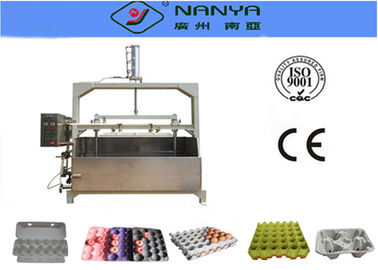 Semiautomatic पुनर्नवीनीकरण अपशिष्ट पल्प ट्रे मशीन बनाना फल / चिकित्सा ट्रे 800Pcs / एच